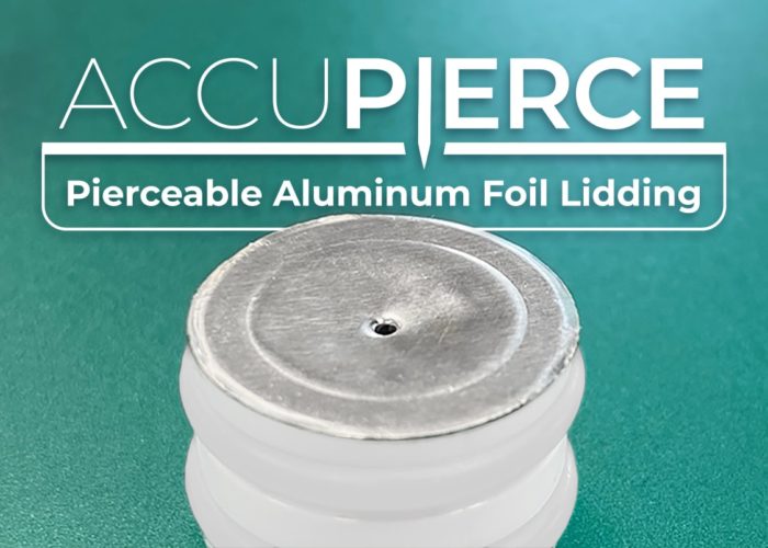 AccuPierce Pierceable Aluminum foil lidding for diagnostics